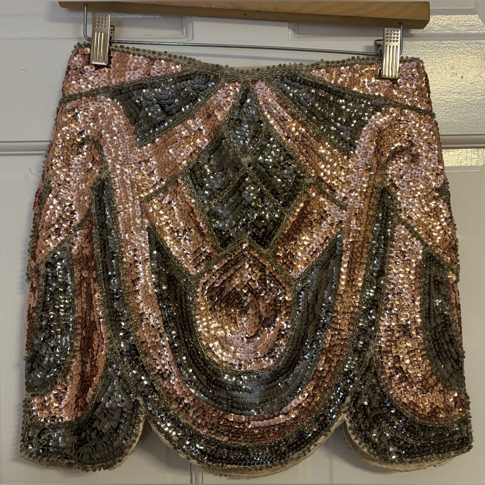 Endless Rose Metallic Mini Skirt - Picture 2 of 5